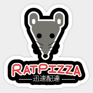 Rat Pizza Delivery Sticker